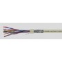 Multi cable, screened, 6x2x0.5 mm2, 6 twisted pairs, per metre