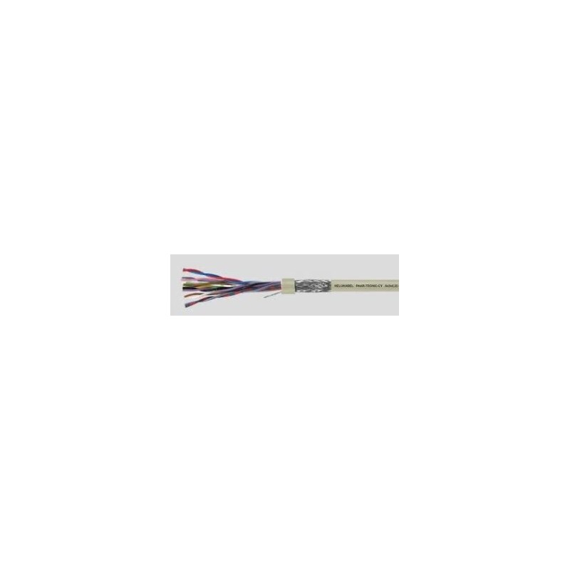 Multi cable, screened, 6x2x0.5 mm2, 6 twisted pairs, per metre