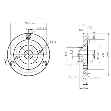 iOptron Tri-Pier adapter Skywatcherhez, Celestronhoz és Orionhoz