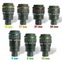 Baader Set lengkap lensa mata Hyperion: 5/8/10/13/17/21/24mm