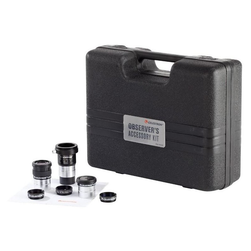 ชุดอุปกรณ์เสริม Celestron สำหรับกล้องโทรทรรศน์เริ่มต้นสำหรับผู้สังเกตการณ์