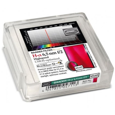 Filter Baader H-alpha CMOS f/2 Kecepatan Tinggi 65x65mm