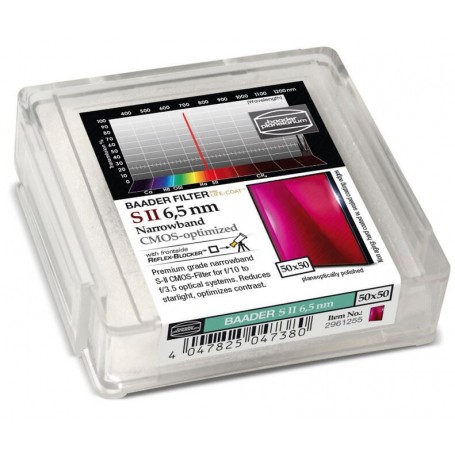 Baaderovy filtry SII CMOS úzkopásmové 50x50mm
