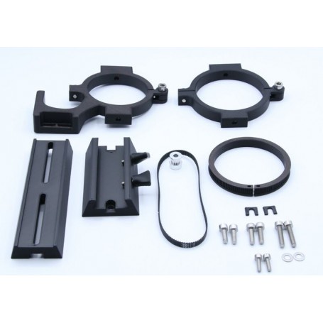 Kit di montaggio motore EAF per telescopi Wega con morsetto, guida e slitta per mirino per obiettivo Samyang da 135 mm