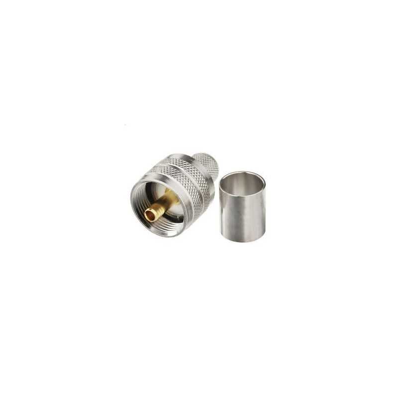 Đầu cắm coax PL259 RG 213 uốn