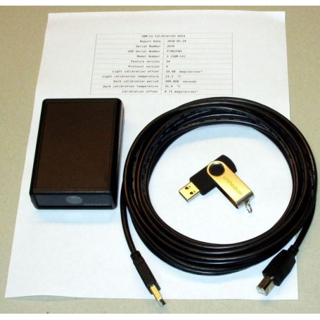 Unihedron Photometer SQM himmelkvalitetsmåler med linse og USB-stik