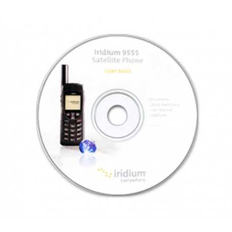 CD pro Iridium 9555 obsahuje ovladače USB a softwarové kopie manuálů