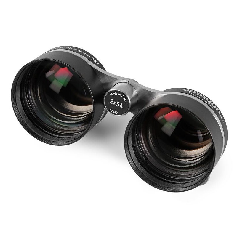 Omegon 2x54 binoculars for star field observation (73882)