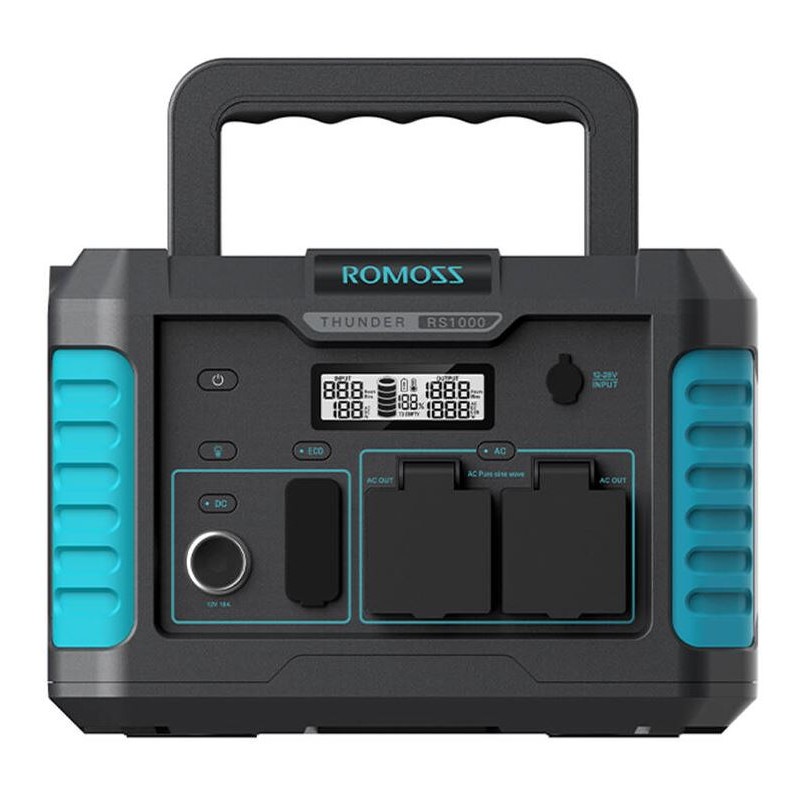 Φορητός σταθμός ισχύος Romoss RS1000 Thunder Series, 1000W, 933Wh