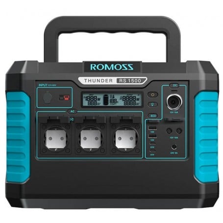 Pembangkit Listrik Portabel Romoss RS1500 Thunder Series, 1500W, 1328Wh