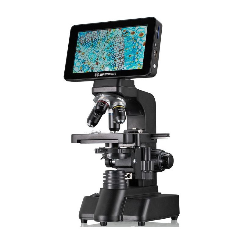 Bresser মাইক্রোস্কোপ গবেষক LCD, স্ক্রীন, 40-600x, DL, LED, 16MP