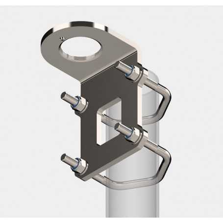 Pemasangan Bracket (pipa 1,5" hingga 2,5"), Unit Antena untuk Sistem Komunikasi Iridium LT-3100