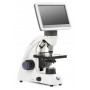 Microscópio Euromex MicroBlue, MB.1001-LCD, tela LCD de 5,6 polegadas, objetivas Axis 4/10/S40x, DIN 35mm perf., 40x - 400x, LED
