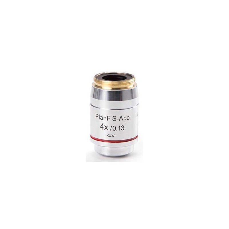 Euromex Objective DX.7304, 4x/0.13, wd16,5mm, PLFi APO, 계획, 반아포크로매틱, fluarex, 무한대(DelphiX)