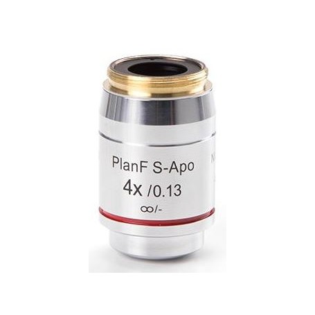 Euromex objektiv DX.7304, 4x/0.13, wd16,5 mm, PLFi APO, plan, poluapokromatski, fluarex, beskonačnost (DelphiX)