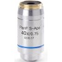 Euromex Objective DX.7340, 40x/0.75, wd 0,7 mm, PLFi APO, denah semi-apochromatic, Fluarex, infinity, S (DelphiX)