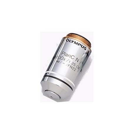 Açık Olympus PLCN 100XO/1.25 Plan Akromatik Objektif, yağa batırılmış