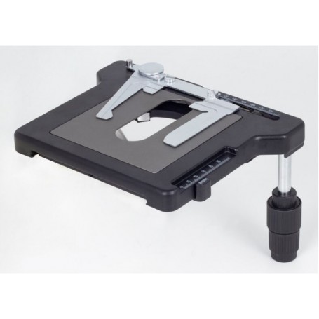 Mesa Motic Cross, sem cremalheira, inserto cerâmico, 2 preparações, operação direita ou esquerda (BA410E)
