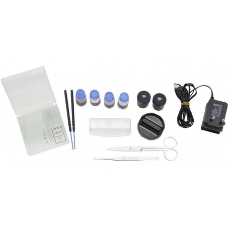 Omegon binokulārais mikroskops, 40x-800x, LED