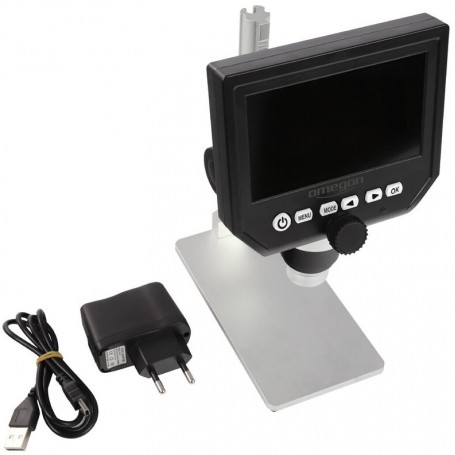 ওমেগন ডিজিস্টার মাইক্রোস্কোপ 1x-600x, LCD 4.3'