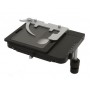 Platine de microscope Optika Metallurgical M-1148, avec insert en verre