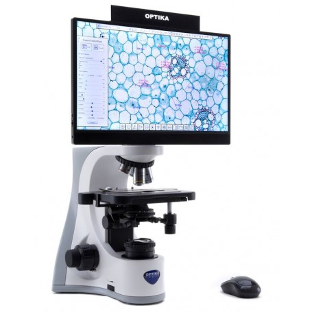 Microscopio Optika B-510BF4K, digitale, W-PLAN IOS, 40x-1000x, testa digitale 4K