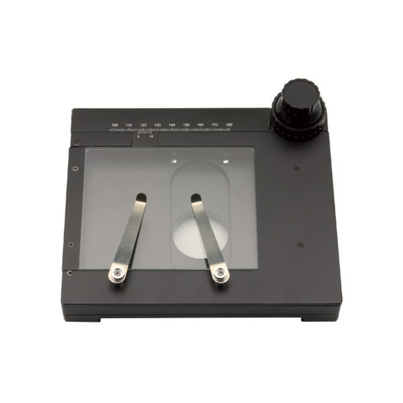 Optika ST-110, platina móvel, com botões coaxiais