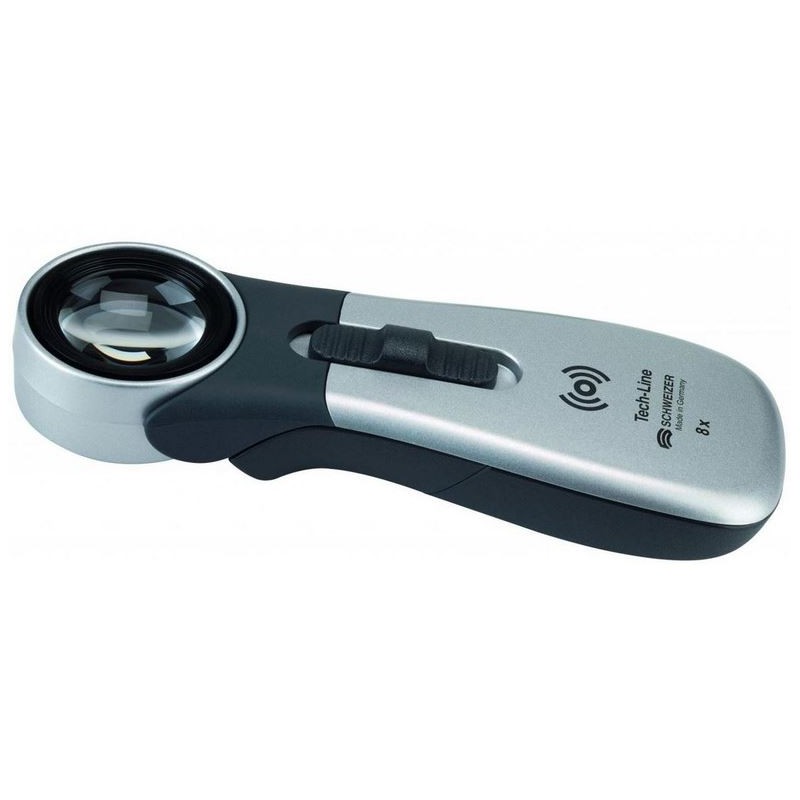 Schweizer ম্যাগনিফাইং গ্লাস টেক-লাইন ইন্ডাকশন, 6500K, 8x, 30mm, aplanatisch