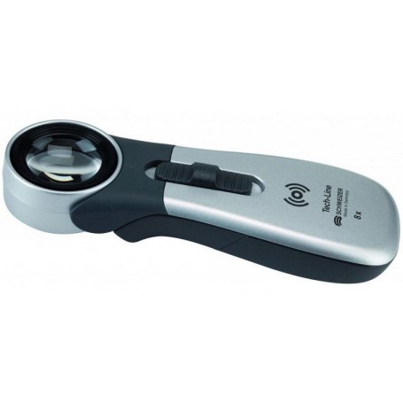 Schweizer זכוכית מגדלת Tech-Line Induktion, 6500K, 8x, 30mm, aplanatisch