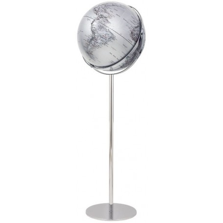 emform Standglobus Apollo 17 Silber 43cm