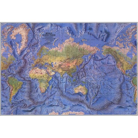 National Geographic Fyzická mapa sveta (116 x 77 cm)