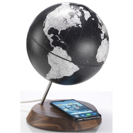 Zoffoli Globe Bridge Black 22cm Qi - bezdrátová nabíječka smartphonu