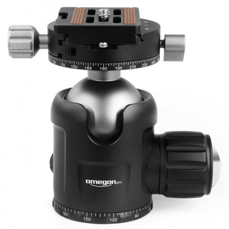 Omegon Pro 32 mm kulstofstativ inklusive kuglehoved