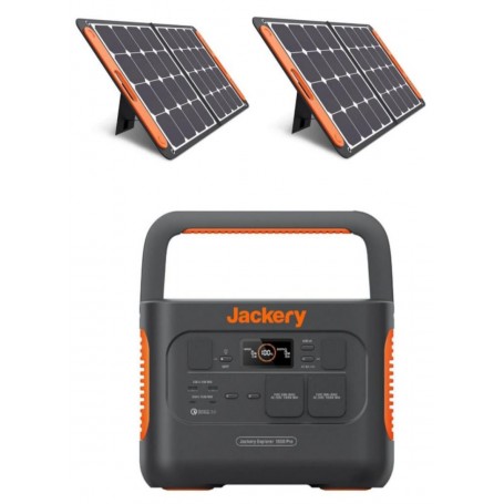 Jackery 1000EU PRO + 2x SolarSaga 100 Вт