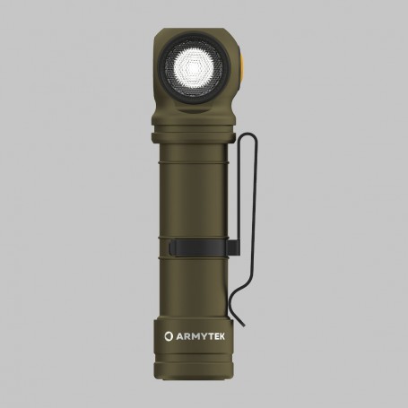 Armytek Wizard C2 Pro Max Oliven / hvid / 4000 lm / + nylonhylster / 1x21700 inkluderet eller 1x18650 / Magnet USB / F06701CO