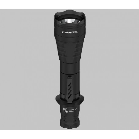 Armytek Predator Pro Magnet USB / hvit / 1500 lm / 1x18650 inkludert / F07301C