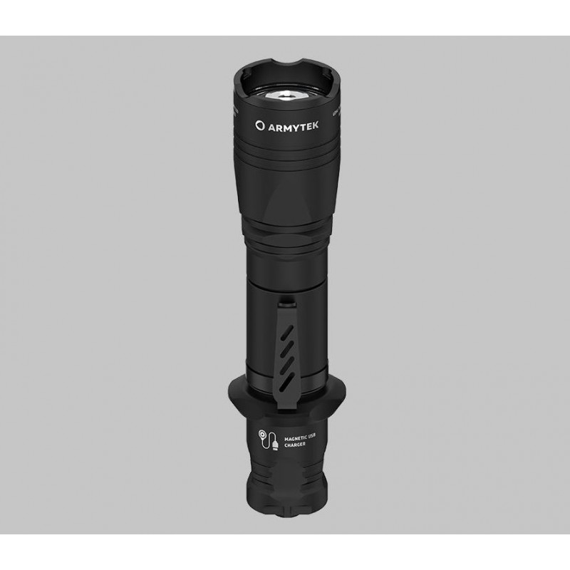 আর্মিটেক ডোবারম্যান প্রো ম্যাগনেট USB / সাদা / 1500 lm / 1x18650 অন্তর্ভুক্ত / F07501C