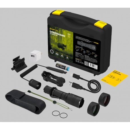 Armytek Dobermann Genişletilmiş Set / beyaz / F02005C
