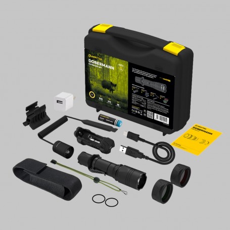 Armytek Dobermann paplašinātais komplekts / silts / F02005W