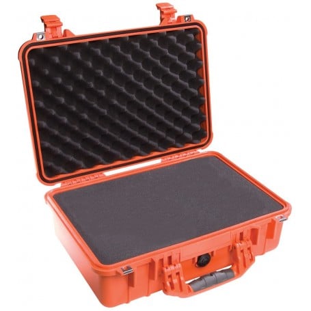 Peli 1500 Protector Case orange (With Foam)