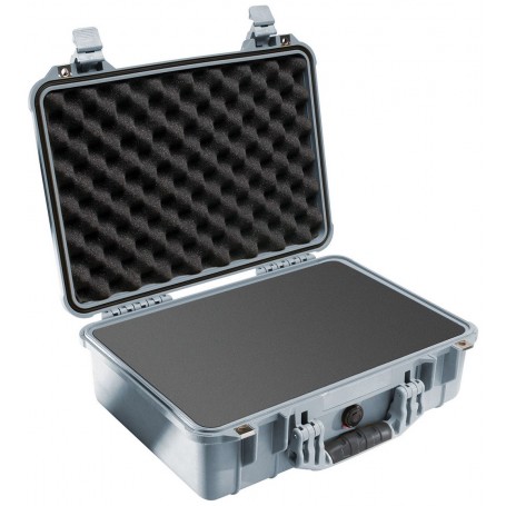 Hõbedane Peli 1500 Protector Case (koos vahuga)
