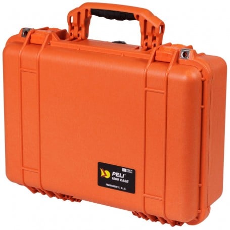 Peli 1500 Protector Case Orange (No Foam)