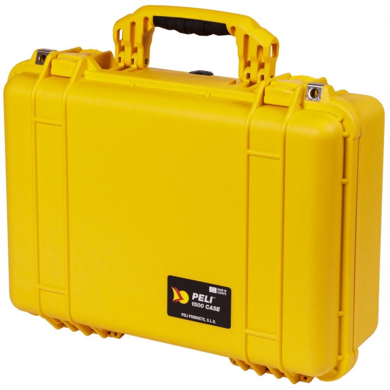 Peli 1500 Protector Case Yellow (No Foam)