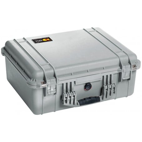 Peli 1550 Protector Case Silver (No Foam)