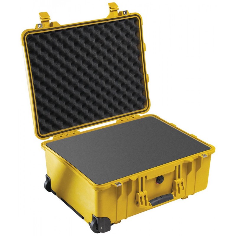 Peli 1560 Protector Case Yellow (With Foam)