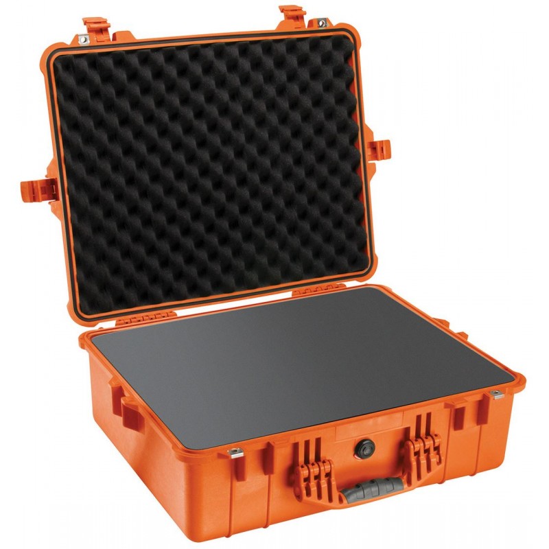 Peli 1600 Protector Case Orange (With Foam)
