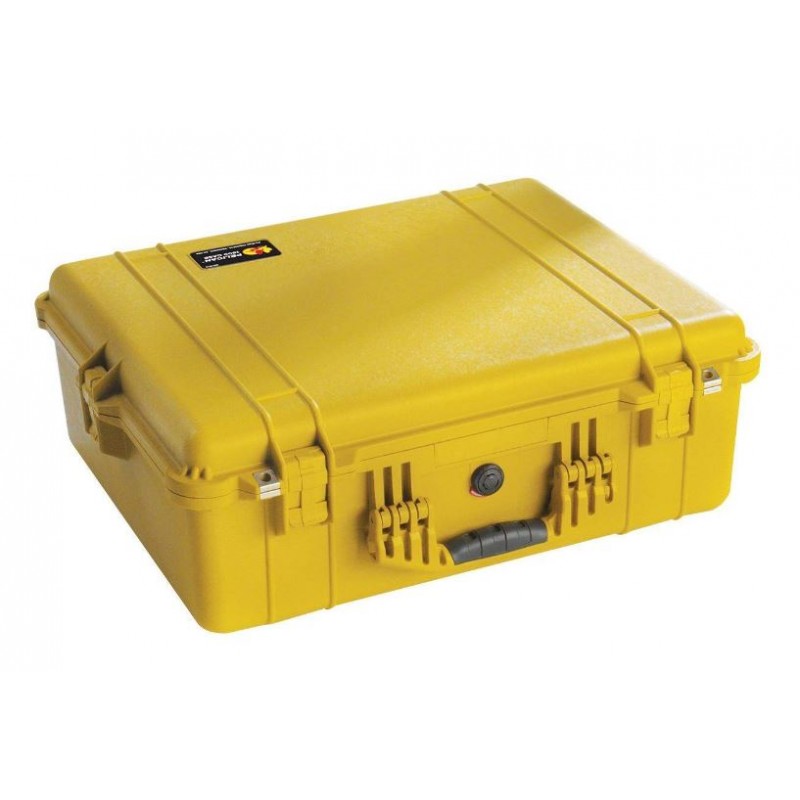 Peli 1600 Protector Case yellow (No Foam)