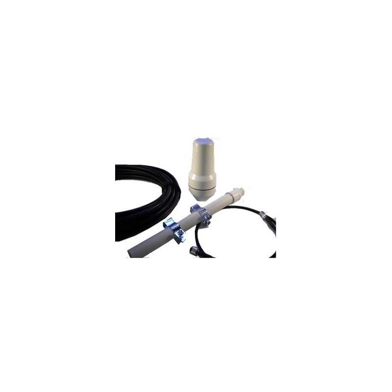 اضافه کردن 20 متر LMR600، آنتن غیرفعال، و براکت نصب - به محلول های پایانه سایت ثابت Iridium