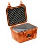 Peli 1300 Protector Case pomarańczowy (z pianką)