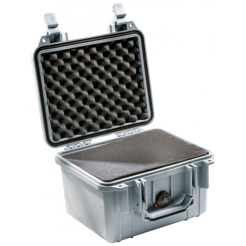 Peli 1300 Protector Case Silver (with foam)